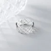 Zig‑zag Geometric Open Ring