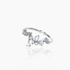 Florosa Drop Diamond Aurora Adjustable Ring