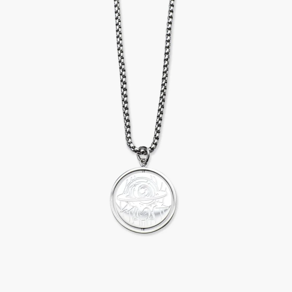 Tranquil Cosmos Silver Orbit Necklace