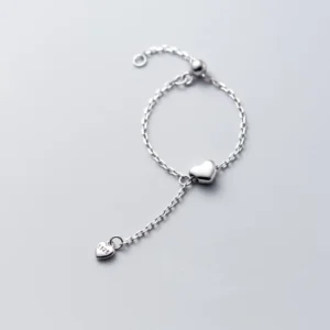 Love and Heart Chain Ring