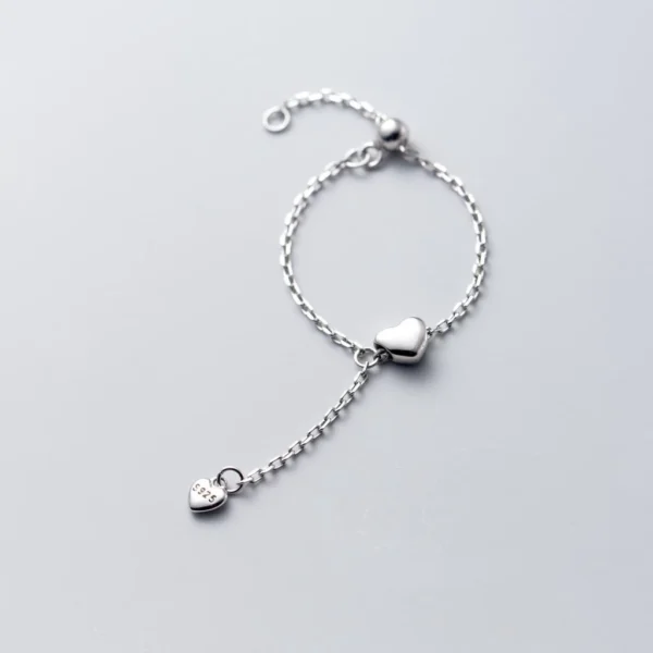 Love and Heart Chain Ring