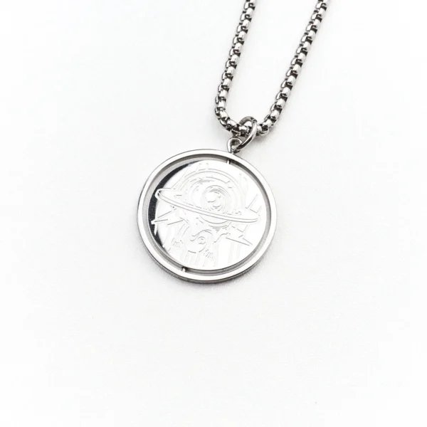 Tranquil Cosmos Silver Orbit Necklace