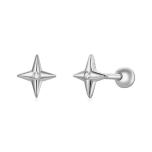 Sterling Silver Star Stud Earrings