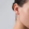 Starlit Grace Hoop Earrings