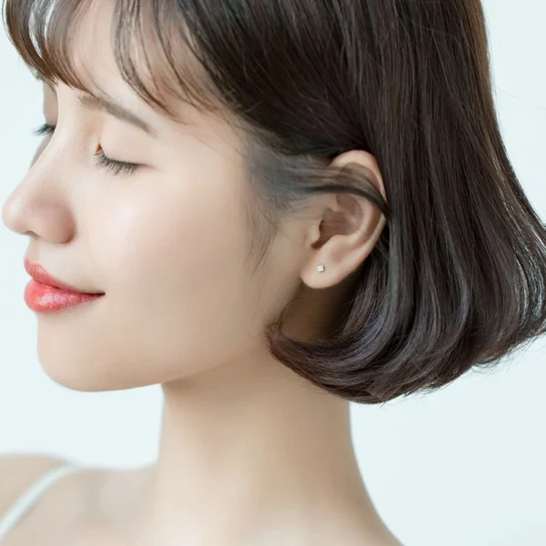 Mini Sparkle Square Studs