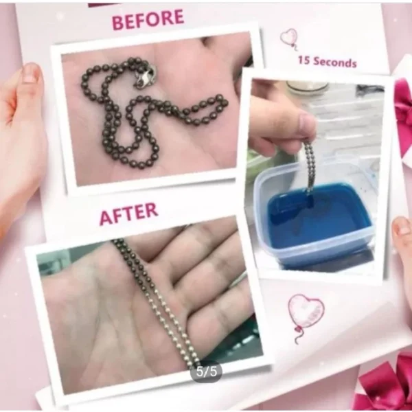 Silver Cleansing Solution & Silver Polishing Cloth Set