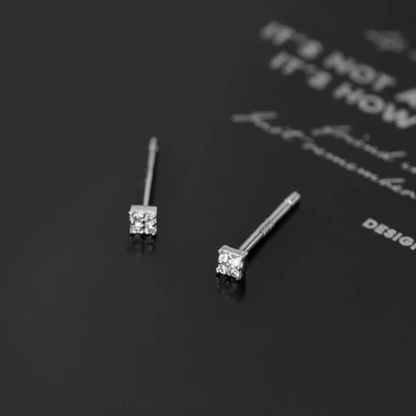 Mini Sparkle Square Studs