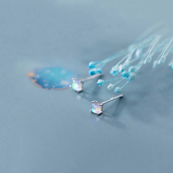 Mini Aurora Crystal Post Earrings