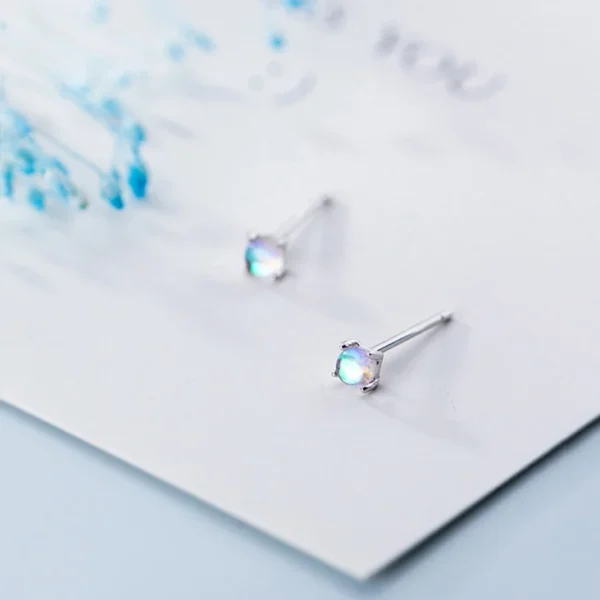 Mini Aurora Crystal Post Earrings