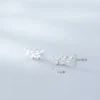 f08bf5da00efabf8931f8c21a3357510 Wind Leaf Diamond Stud Earrings