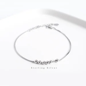 Little Beanie Silver Bracelet