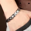 Magnetic Titanium Steel Mens Bracelet