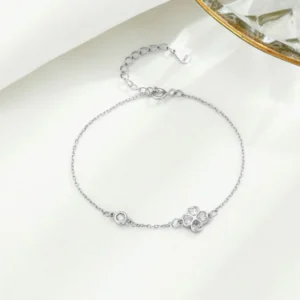 Clover Leaf Silver Bracelet