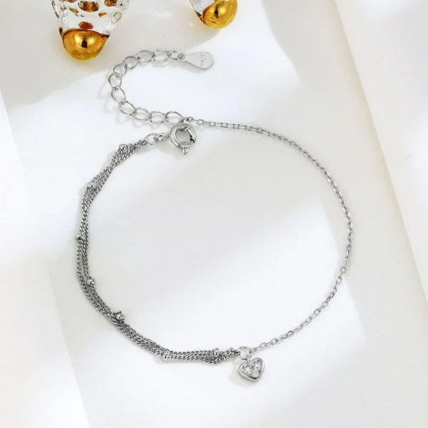 Silver Heart Bracelet