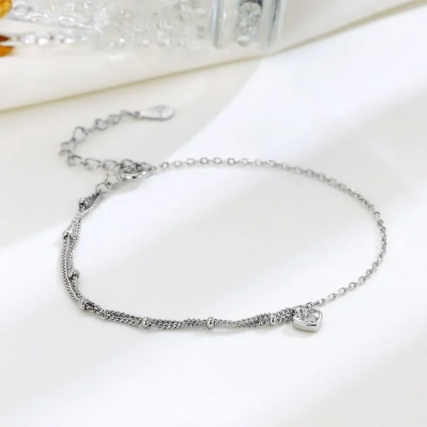 Silver Heart Bracelet