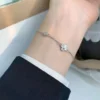 Clover Leaf Silver Bracelet