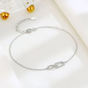 Double Link Silver Bracelet