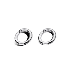 Small Round Titanium Hoop Earrings