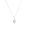 Snowflake CZ Christmas Pendant Necklace