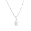 Leilani Flower CZ Pendant Necklace